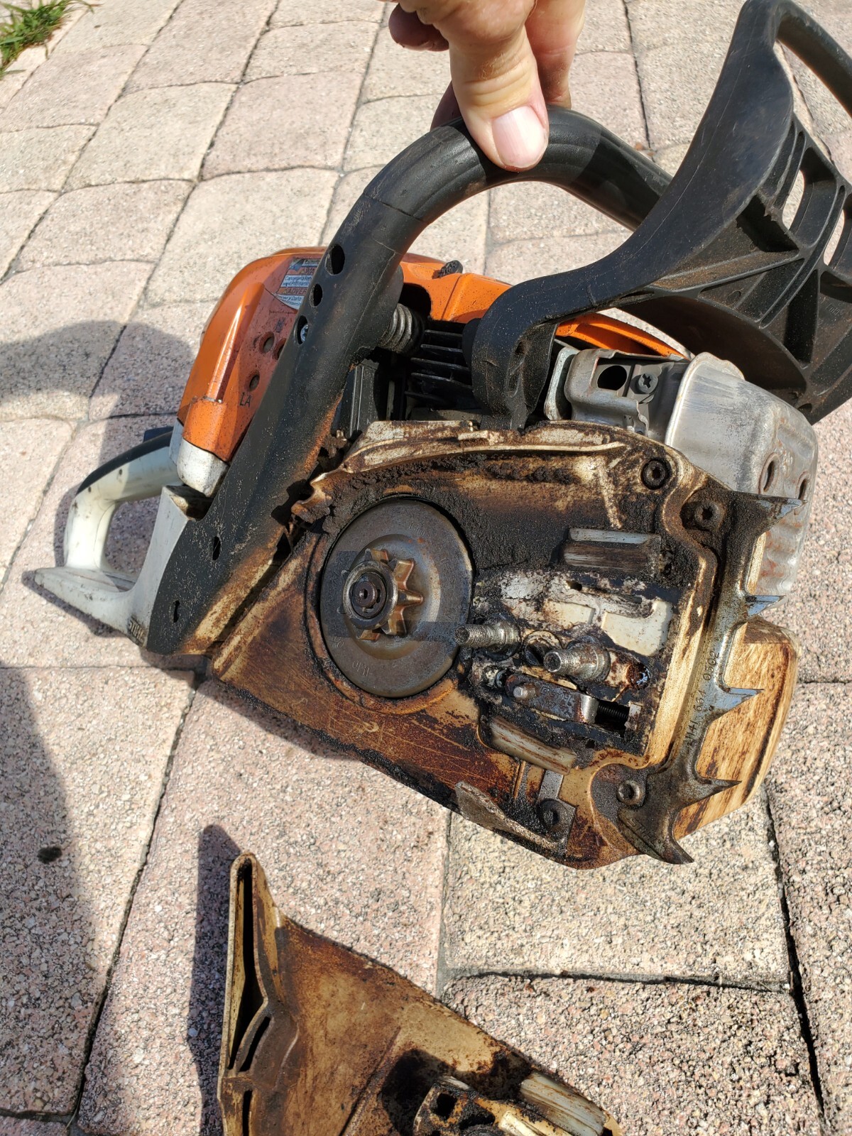 stihl chainsaw Ms391 Runs Parts Or Repair Arborist Chain Saw Ms 391 eBay