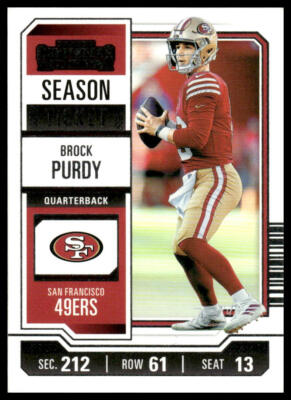 2023 Panini Contenders #86 Brock Purdy Season Ticket Retail