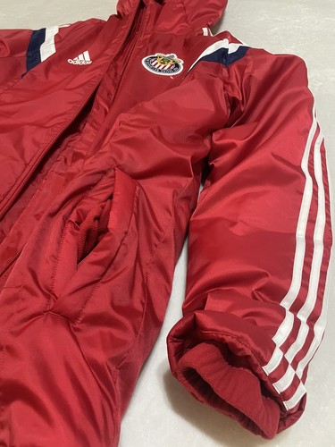 ADIDAS GUADALAJARA CHIVAS USA BENCH SOCCER JACKET MEN SIZE S MEXICO AMERICA - Picture 6 of 11