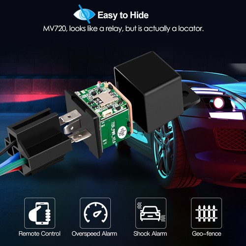 GPS Car Tracker Relay Real Time Device GSM Locator Cut Oil Anti-theft Hidden APP - Picture 13 of 35