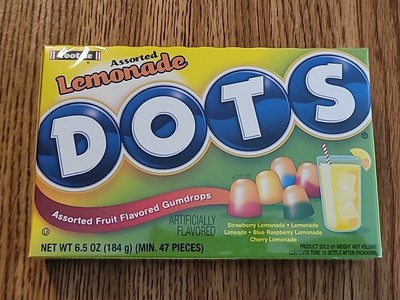Tootsie LEMONADE DOTS Assorted Fruit Flavored Gumdrops 6.5 oz.