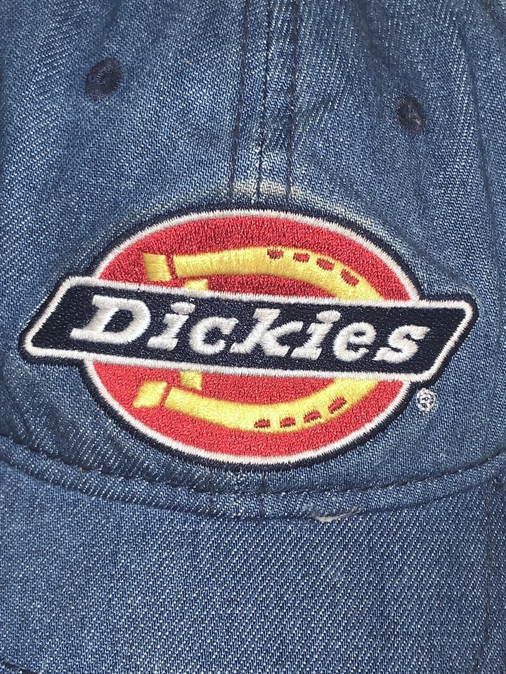 DE COLECCIÓN DICKIES SOMBRERO GORRA DENIUM STRAPBACK LOGO DELETREADO SOMBRERO GORRA AJUSTABLE Foto 2 de 4