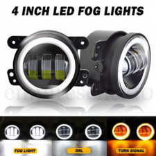 4 Inch Round Led Halo Fog Lights Angel Eyes Drl Lamp For Jeep Wrangler Jk Lj Jt 4 Inch Round Led Halo Fog Lights Angel Eyes Drl Lamp For Jeep Wrangler Jk Lj Jt