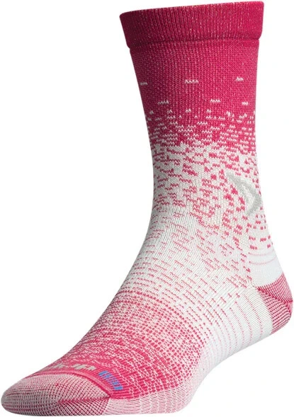 Drymax L24344 October Pink 3-Pair Thin Running Crew Socks Unisex Size M