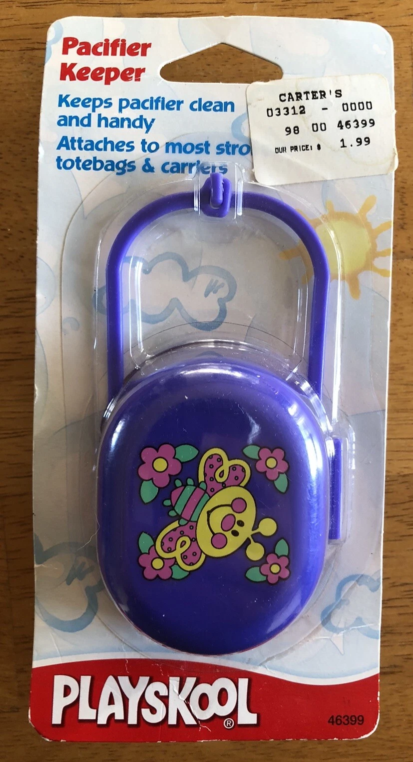 NEW SEALED Vintage 2001 Baby Pacifier Keeper Purple Floral Butterfly #46399 NOS
Opens in a new windo