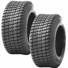 Two Tires 13x6.50-6 Turf Tires 4 Ply Tubeless, Lawn Mower Tractor Tires 13 650 6