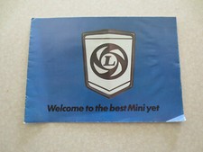 1978 Mini car range advertising booklet - British Leyland