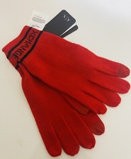 New Armani Exchange AX Mens Logo-Knit Gloves