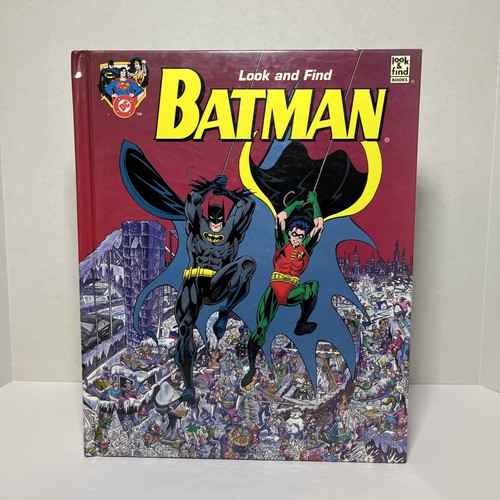 Batman Vintage Look and Find Hardcover Buch DC Comics Superheld 1996