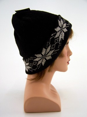 Cool Nordic Hat EXCELLENT Black One Size 