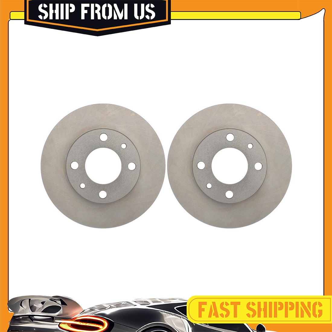 Centric 2X Front Disc Brake Rotor fits Fiat 124/128/131 850 BRAVA