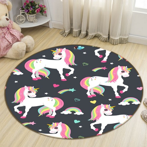 3D Beam Unicorn 90 Non Slip Rug Mat