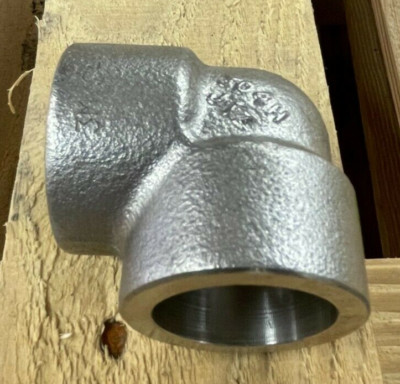 304H Stainless Steel 90 Degree Elbow 1'' Class 3000 Socket Weld Pipe Fitting
