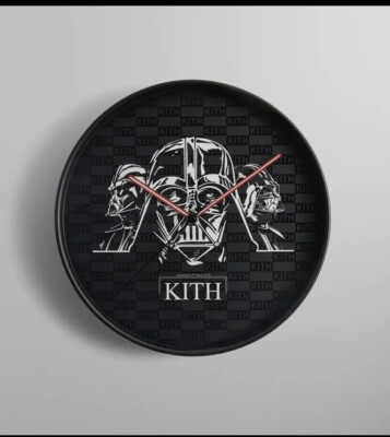 【Kith × STAR WARS】Wall Clock Black Kith × STAR WARS】Wall Clock Black Kith Star Wars Darth Vader Wall