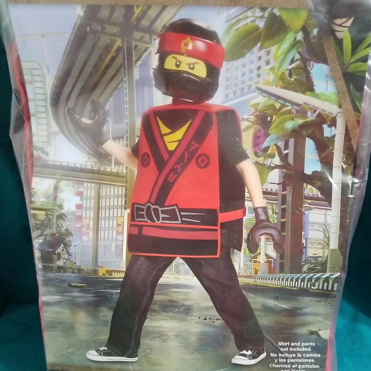 Lego Ninjago Movie Classic Kai Child Costume Kids Size M 7 8 NEW