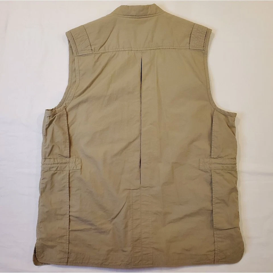 Chaleco utilitario EXOFFICIO para hombre cremallera completa caza pesca foto safari caqui mediano Foto 3 de 4
