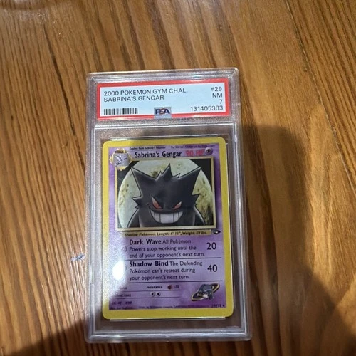 2000 POKEMON GYM CHALLENGE #29 SABRINA'S GENGAR PSA 7