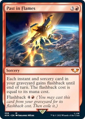 1x Past in Flames - Universes Beyond: Warhammer 40,000 Near Mint - MTG