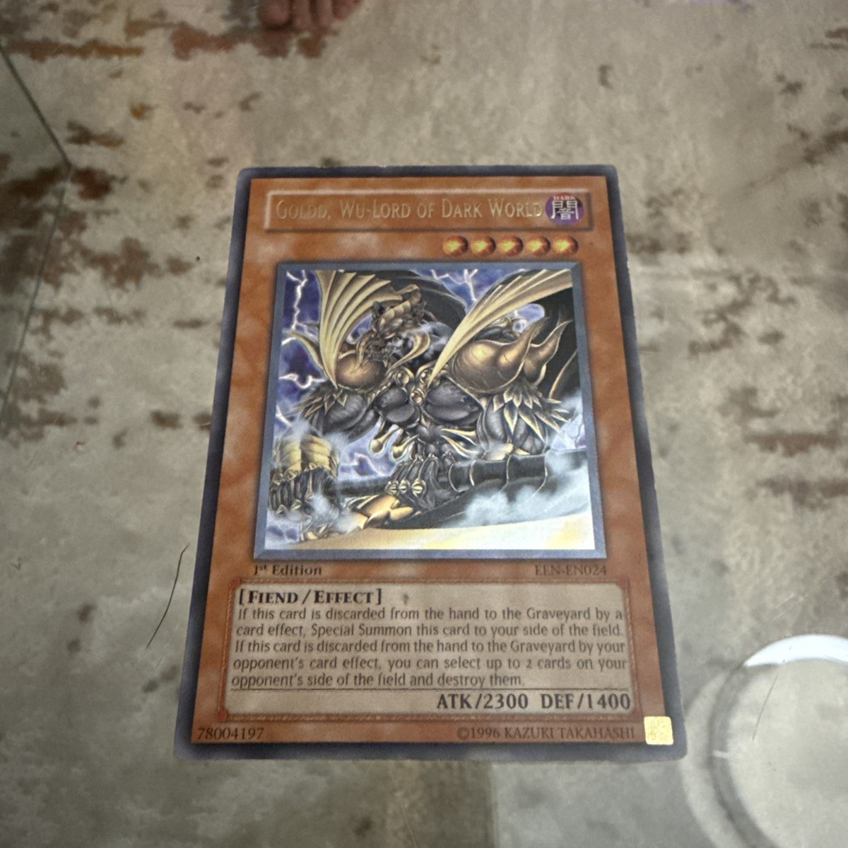 Yugioh! - Goldd, Wu-Lord of Dark World Ultimate Rare 1st Edition