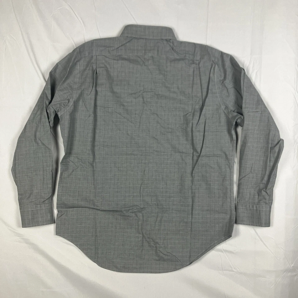 Camisa Ralph Lauren Calce Clásico Para Hombre L 16 34/35 Gris Abotonada Cuadros Preppy Foto 2 de 4