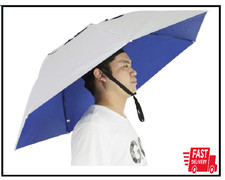 New-Vi Fishing Umbrella Hat Folding Adjustable Sun Rain Cap, 37.4  Oversize Hands