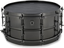 Ludwig Special-edition Satin Deluxe Black Beauty Snare Drum - 6.5 inches x 14