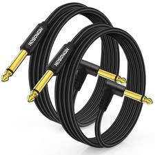 Guitar Cable 6.6 Feet 2 Pack 1/4 Inch Electric Instrument Cable Bass Amp Cord Fo