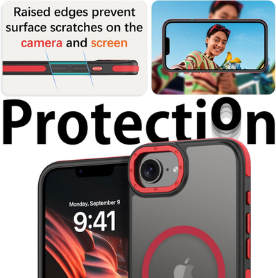 APPLE Custodia MagSafe in silicone per iPhone 16 | Nero
