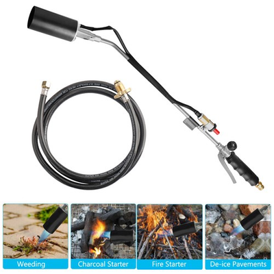 #ad Portable Propane Torch Weed Burner Ice Snow Melter Outdoor Flame Thrower w Hose $26.98