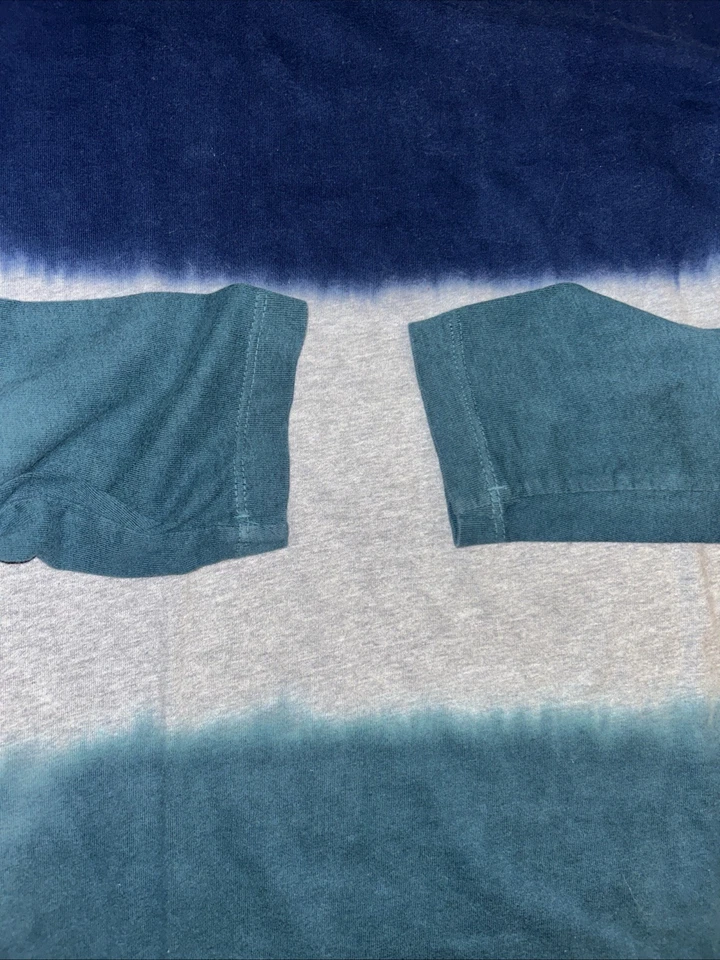 Camisa Hanna Andersson Niños Ombré Fade 150 Azul Manga Larga Algodón 2 Parte Inferior Gratis Foto 3 de 4