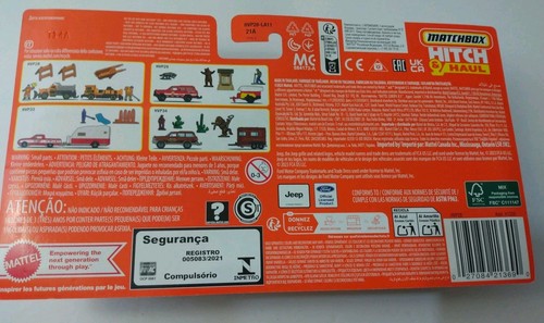 2024 Matchbox Hitch & Haul Construction Zone Road Stipe King 1:64 Diecast Car - Picture 2 of 7