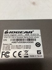 IOGEAR GCS1104 4-Port DVI KVM Switch USB 2.0 w/ Audio Peripheral Sharing T-657