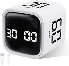Multi-Funct Cube Timer, 5/10/30/60 Min  Custom Count Down,