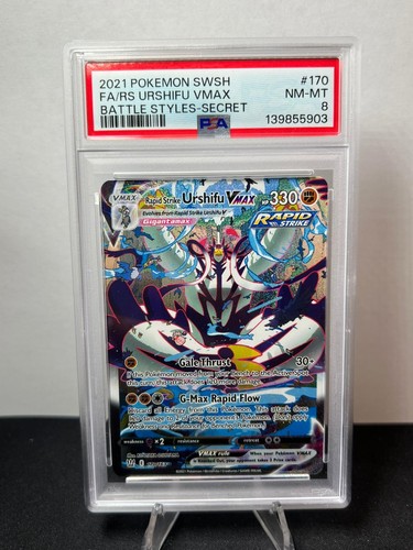 Rapid Strike Urshifu VMAX graded PSA 8 for sale on eBay