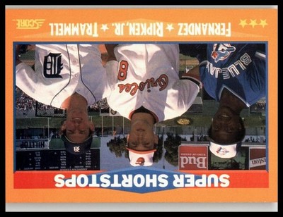1988 Score #651 Super Shortstops Tony Fernandez Cal Ripken, Jr. Alan Trammell