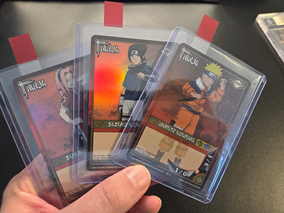 Naruto CCG N-1, N-2, N-3 Naruto Uzumaki, Sasuke & Sakura, Bandai, Grail, German