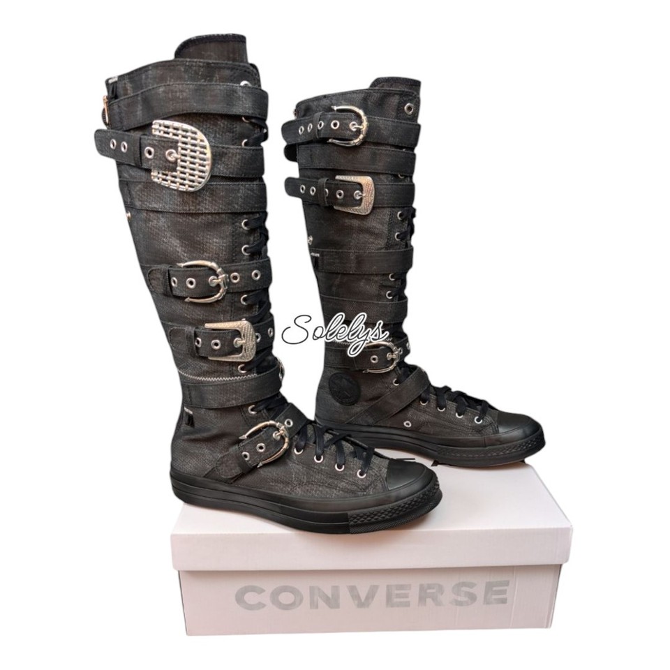 Converse x Martine Ali Chuck 70 XXHI Buckle Knee High Sneaker Womens 10.5 NEW eBay