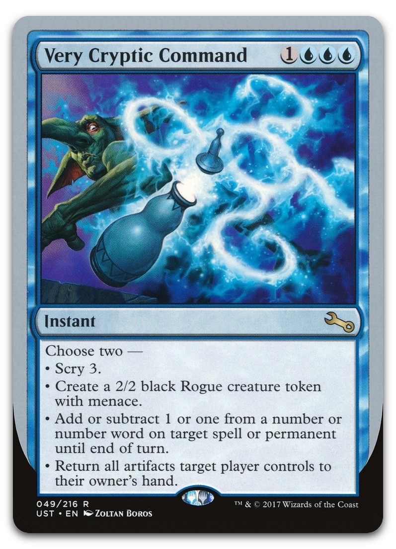 Very Cryptic Command (F) #49 (LP) Unstable UST Magic MTG