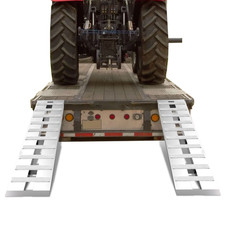 Pair For 84x14 Aluminum Ramps 6500 Lbs Truck Car Auto Trailer Ramps Hook End