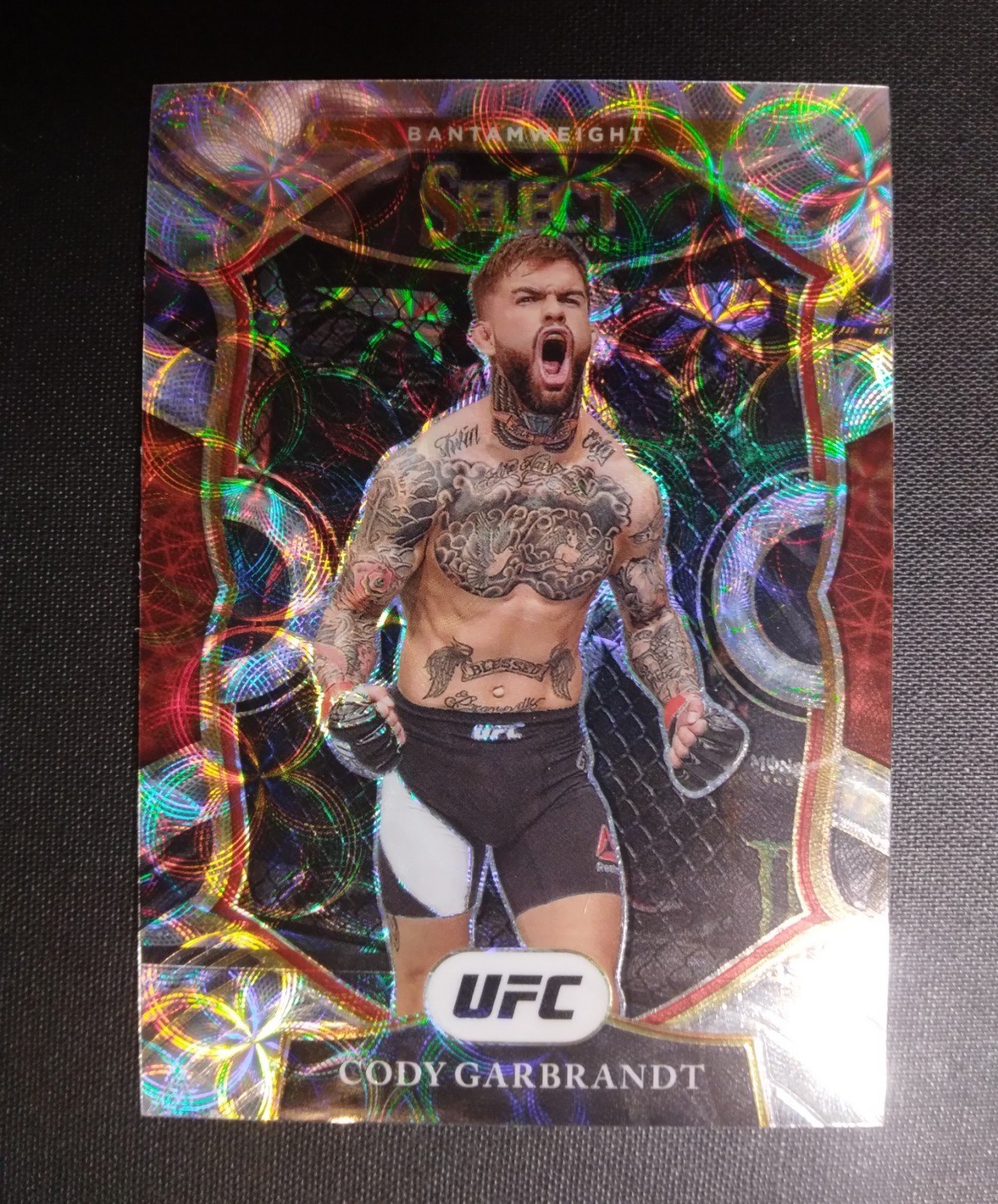 Cody Garbrandt 2021 UFC Panini Select Scope Prizm #20 Champion