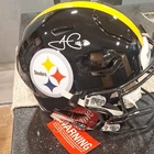 James Connor Autographed Pittsburgh Steelers  speed flex Football Helmet