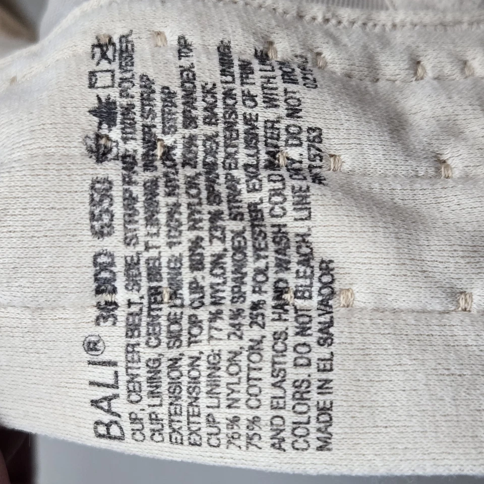 Bali Women Bra 36DDD Beige Animal Print Minimizer Underwired Unlined - Image 3 of 4