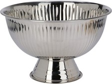 40cm Stainless Steel Champagne Cooler on Stand - 5L Bowl for Wine and Drinks