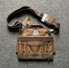 NWT Carhartt Signature Series Electrician’s Pouch For Tools Brown Tan