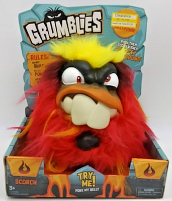 2018 Grumblies SCORCH Growling Monster Toy Doll Interactive Noise Rumble & Shake