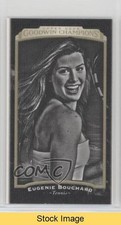 2017 Goodwin Champions Black & White Canvas Mini Genie Bouchard Eu #132 READ a2n