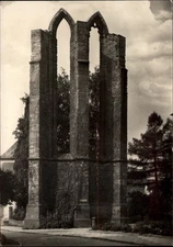 RPPC Ruins Benesov u Prahy vintage postcard n853