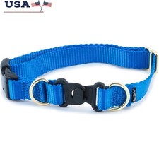Breakaway Dog Collar Adjustable Durable Nylon Safety Easy Leash Attachment New