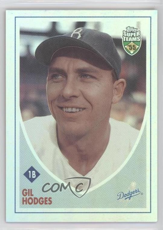 2002 Topps Super Teams Retrofractor 733/1955 Gil Hodges #16 HOF 9aj