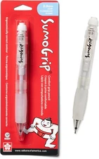 Mechanical Pencil 0.9mm Ergonomic Design with Comfort Grip - Clear